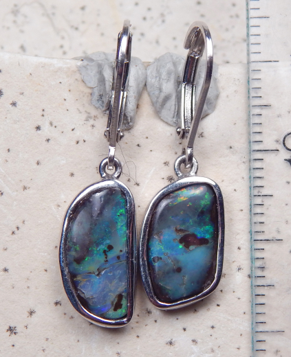 Boulder Opal - Brisuren 925 SS